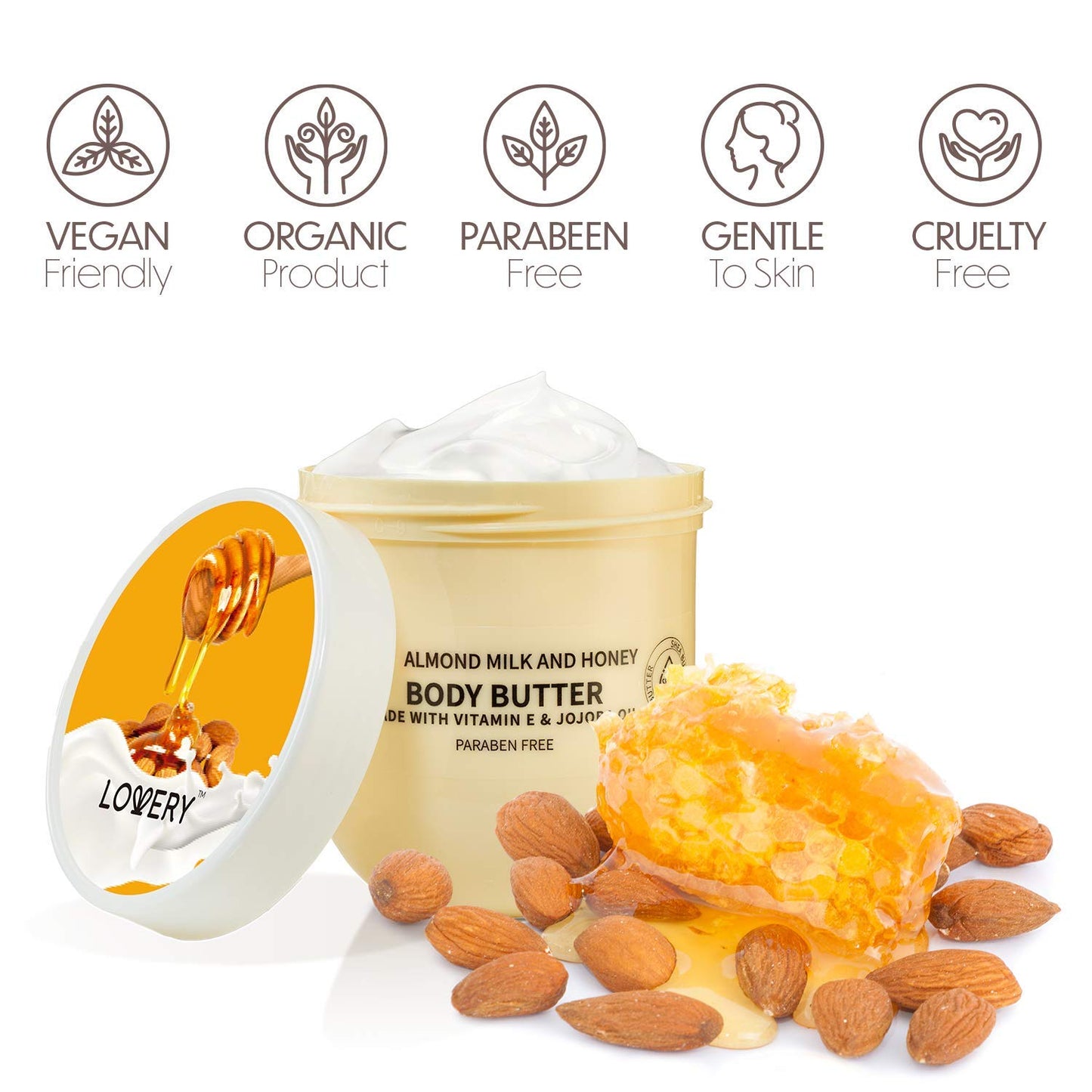 Almond Milk & Honey Body Butter - 2Pc Whipped Cream