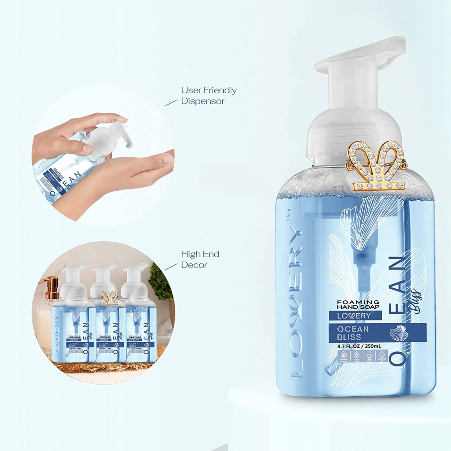 Ocean Bliss Foaming Hand Soap - Pack of 3