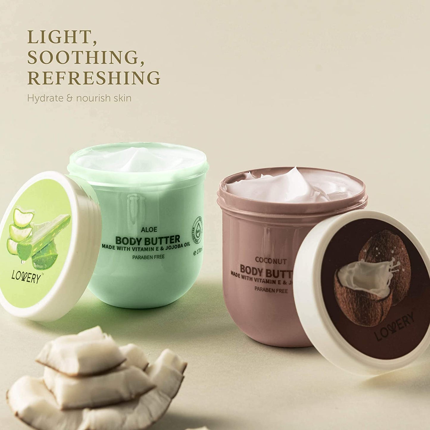 Whipped Body Butters Gift Set - 6Pc Moisturizing Lotions