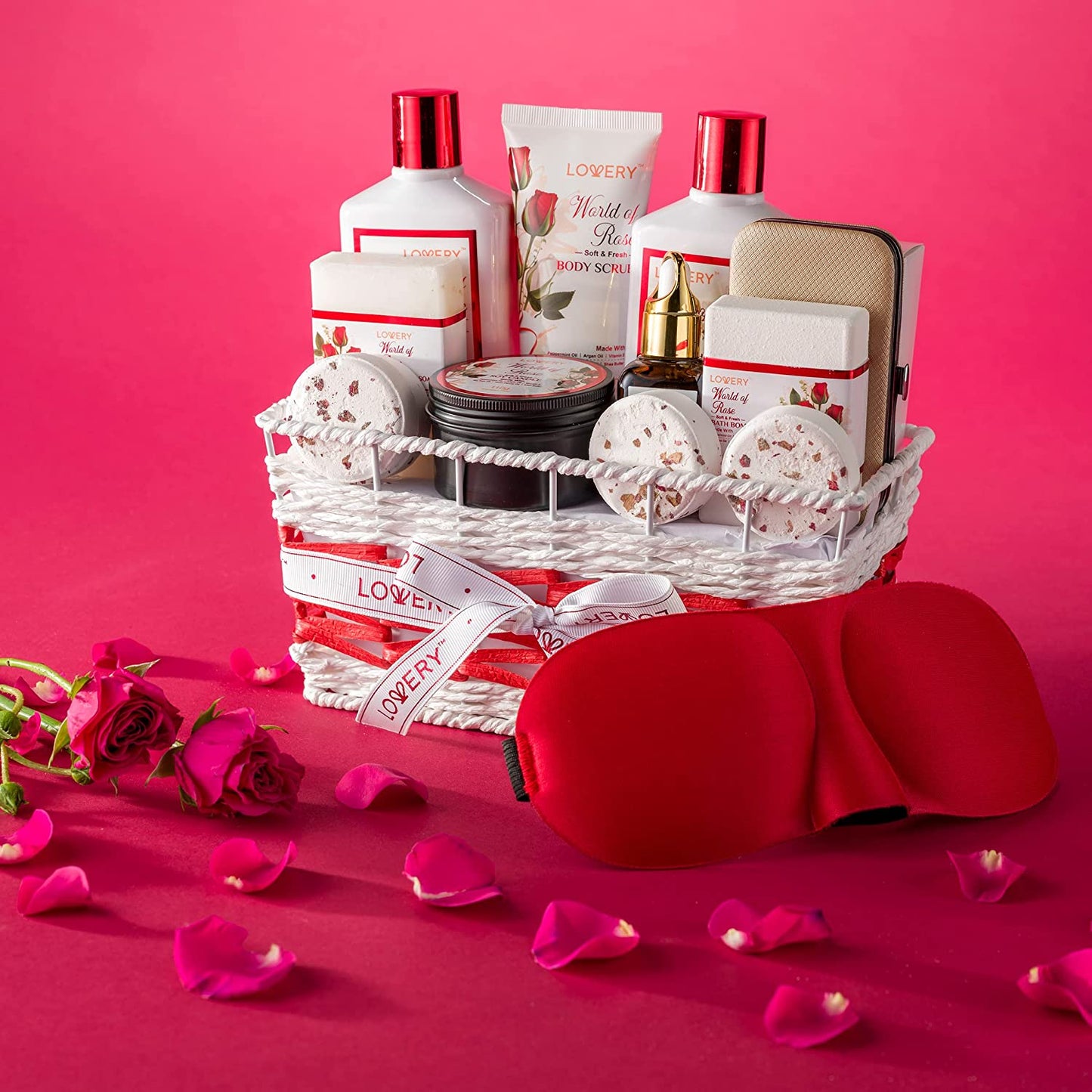 Red Rose Spa, Red Rose Spa Basket, Lovery Red Rose Spa, Lovery Baskets, Red Rose Shower, Red Rose Lotion, Red Rose Soap, Red Rose Spa Kit, Red Rose Oil, Red Rose Flowers, Lovery Gift Baskets