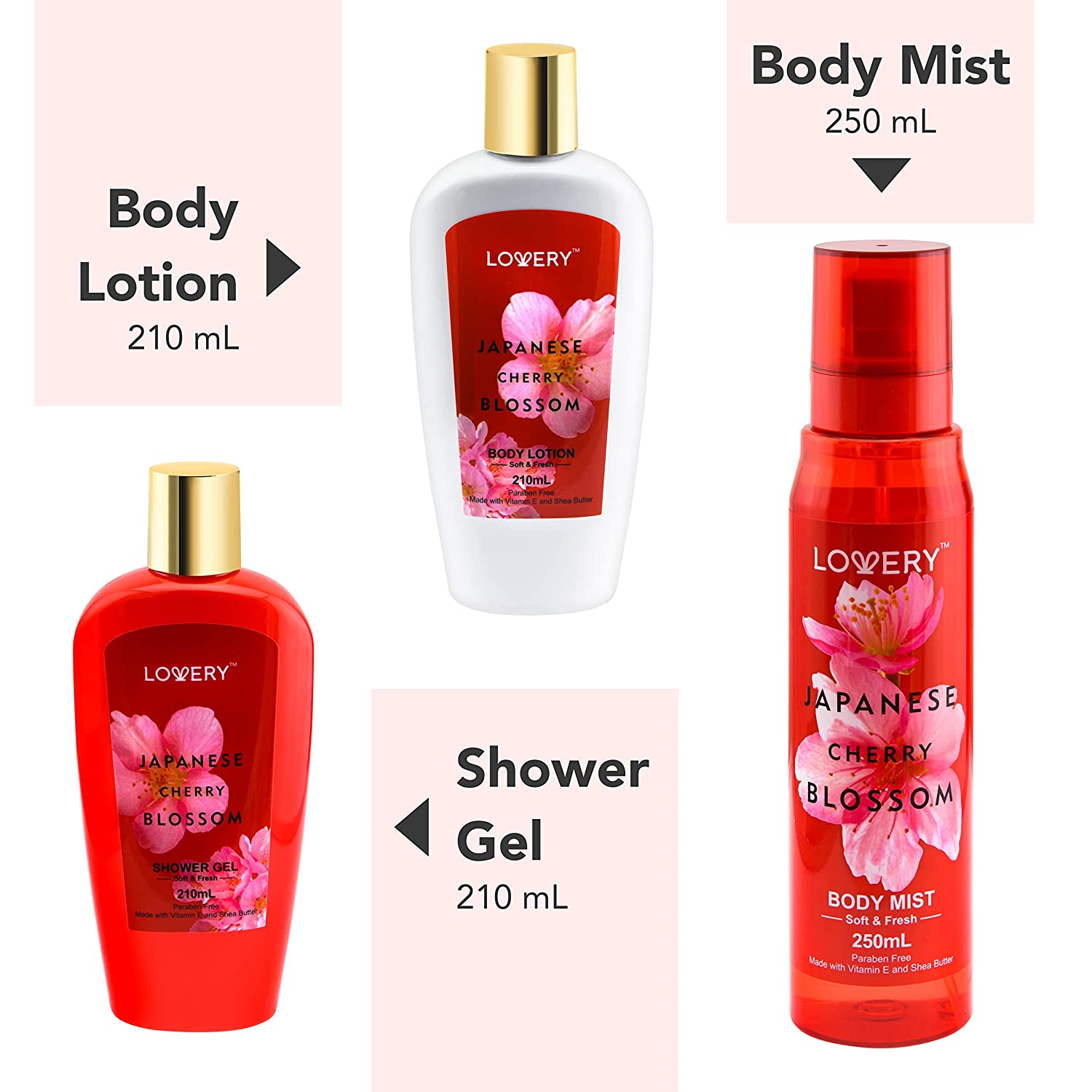 Mother's Day Gift Japanese Cherry Blossom and Body Kit, Gifts – Lovery