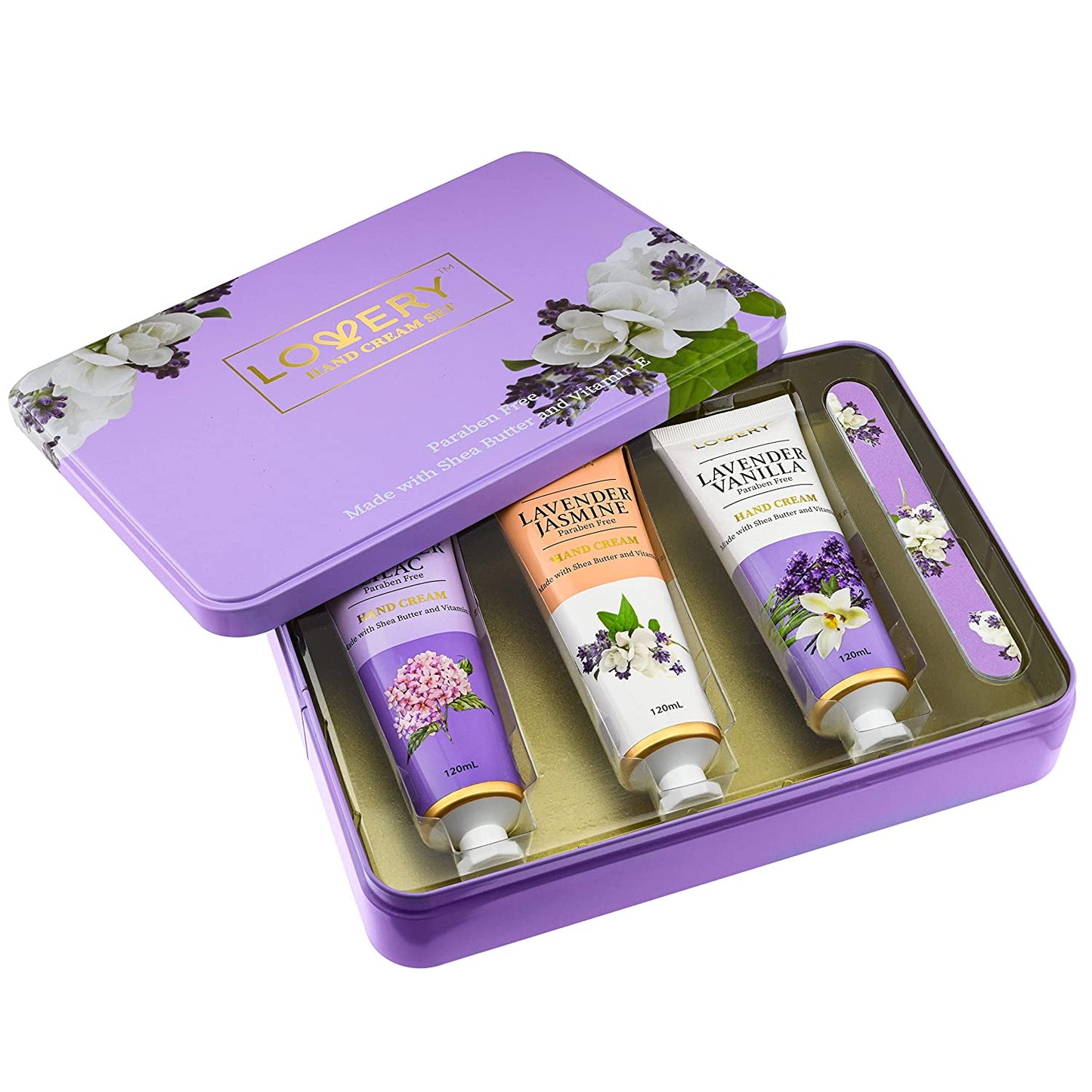 Lavender Hand Lotion Gift Set - 5Pc Body Creams