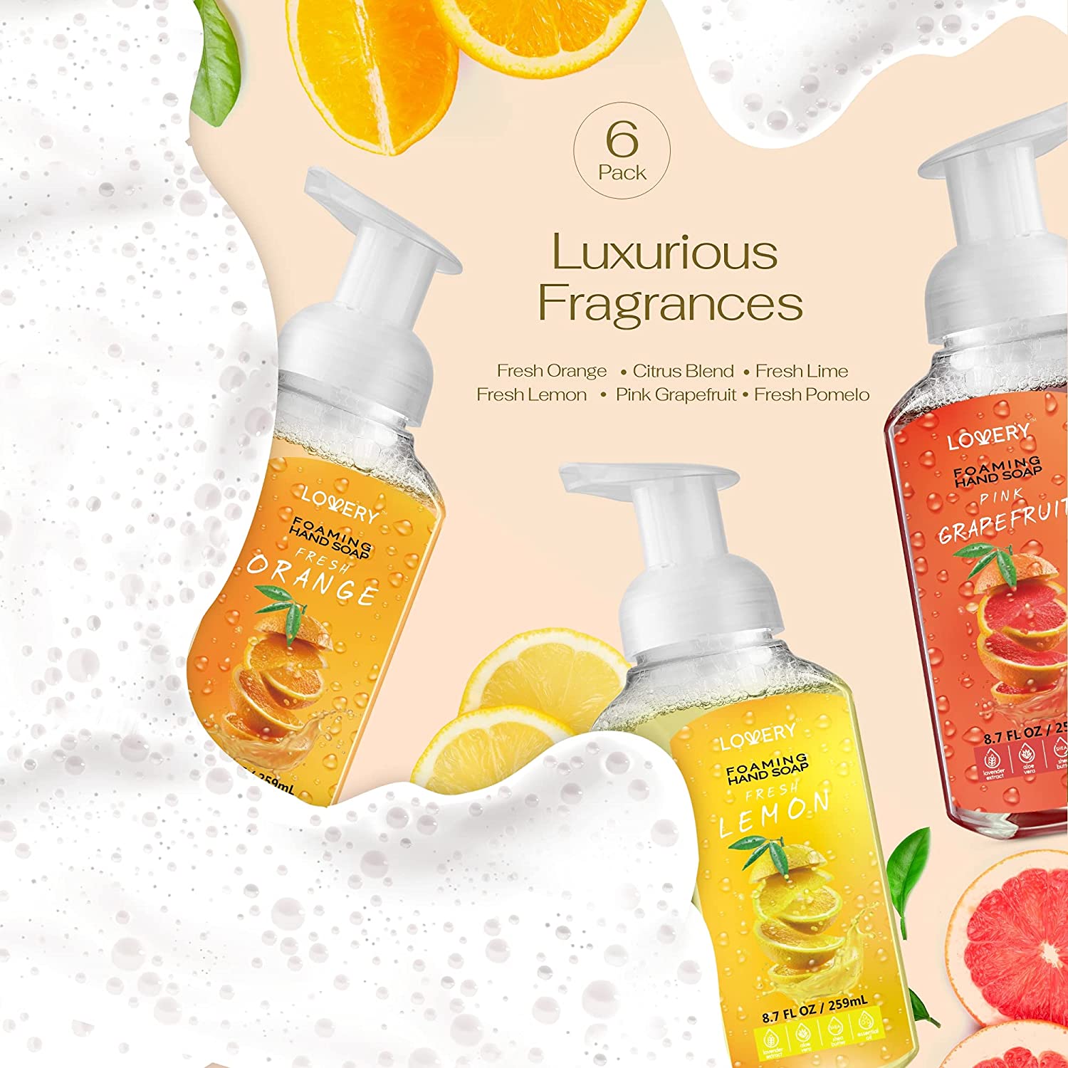 Orange, Lime & Grapefruit Organic Bar Soap