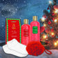 Jasmine and Red Rose Christmas Gift - 8Pc Bath and Body Set
