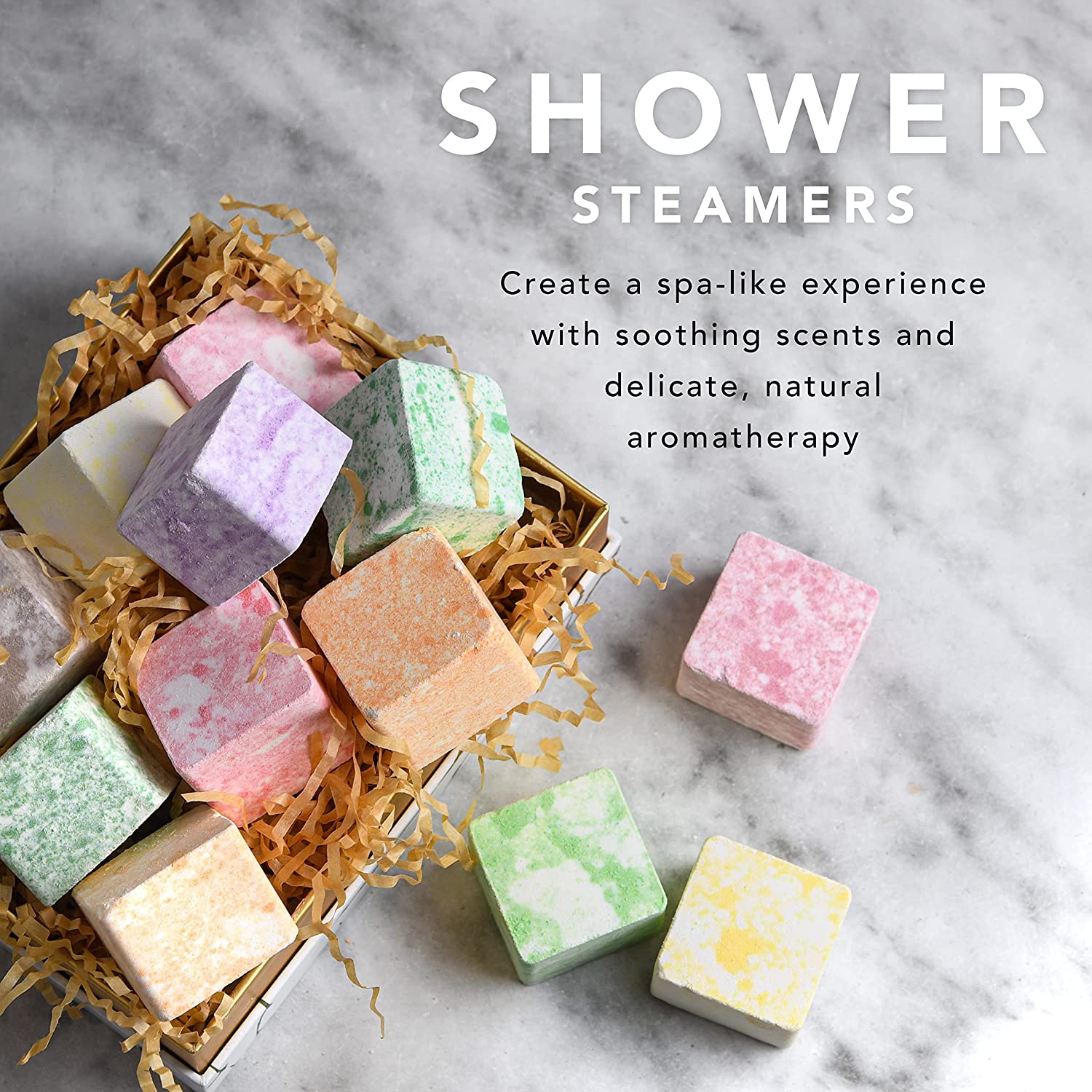 Shower Steamers Aromatherapy Gifts Set Pack of 8 Shower Bath Bombs Tablets  with Essential Oils for Home SPA, Self Care Relaxation Birthday Christmas