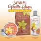 Warm Vanilla Sugar Bath and Spa Set - 8Pc Cosmetic Bag Kit