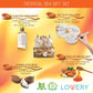 Honey & Almond Home Bath Gift Set - 7Pc Handmade Spa Kit