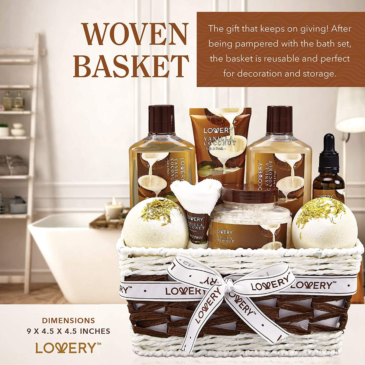 Bath and Body Gift Basket for Women and Men