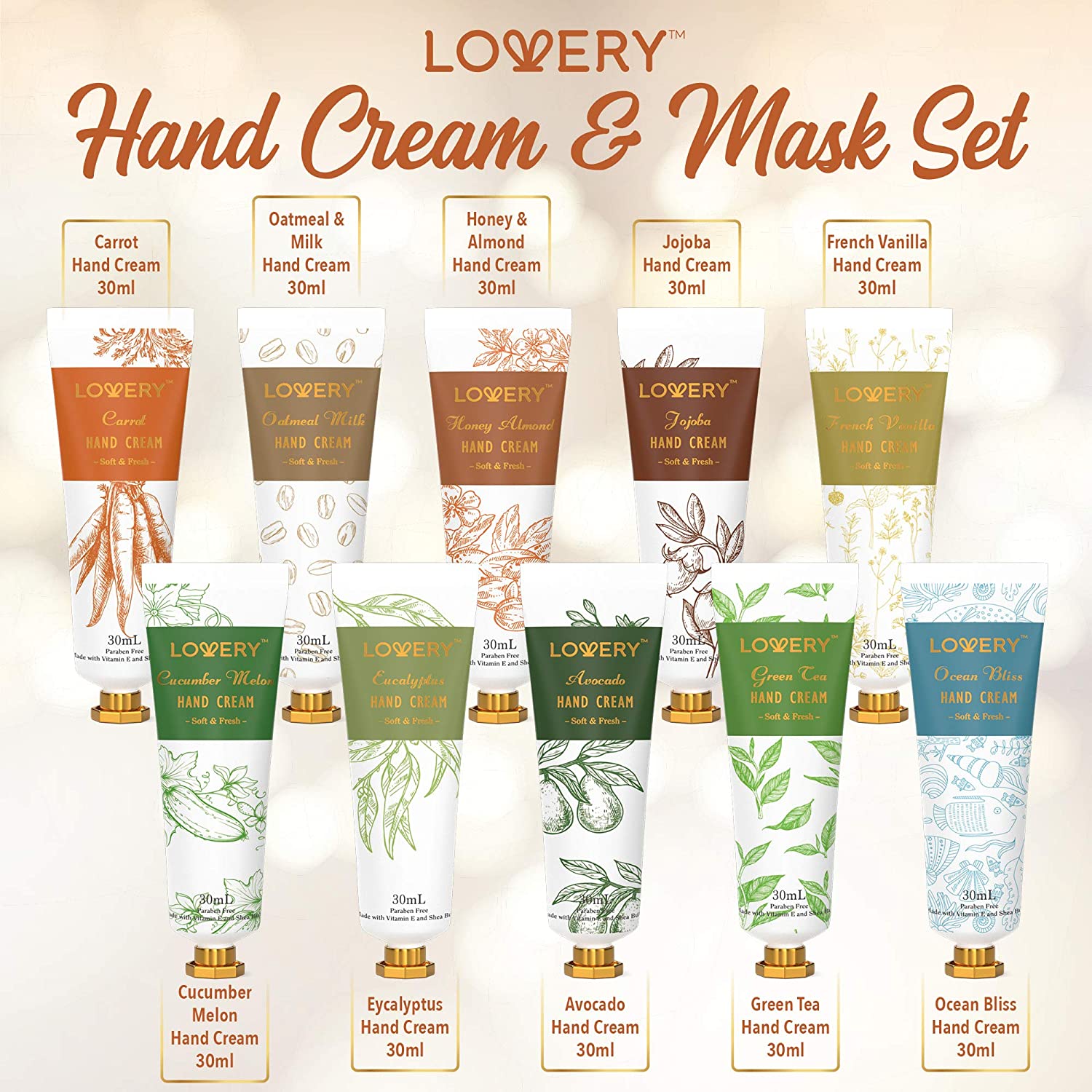 Mothers Day Gift Hand Cream Gift Set-16Pc Lotions Gift Ideas for Women –  Lovery