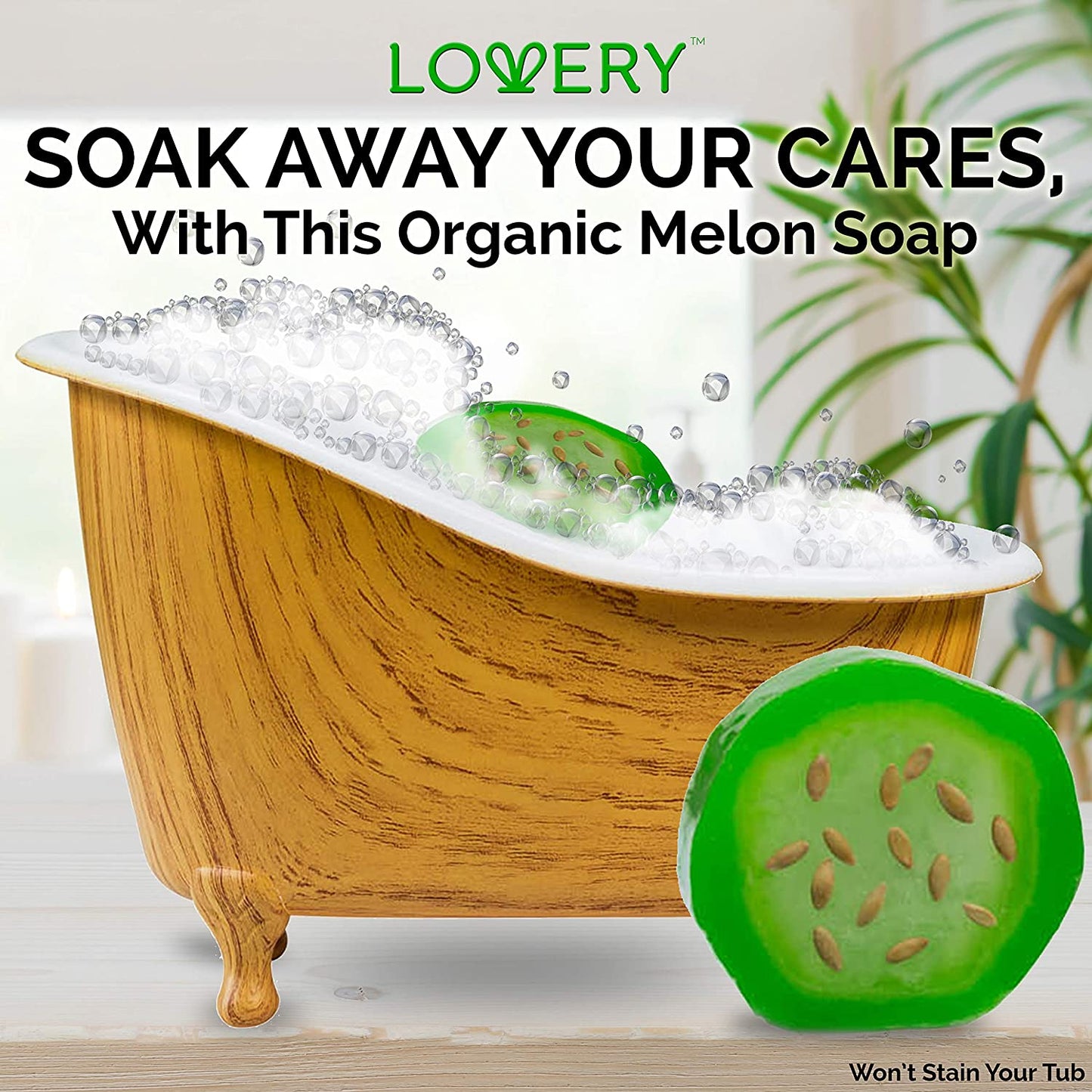 Mothers Day Gift Basket Organic Cucumber Melon Home Bath Set-Self