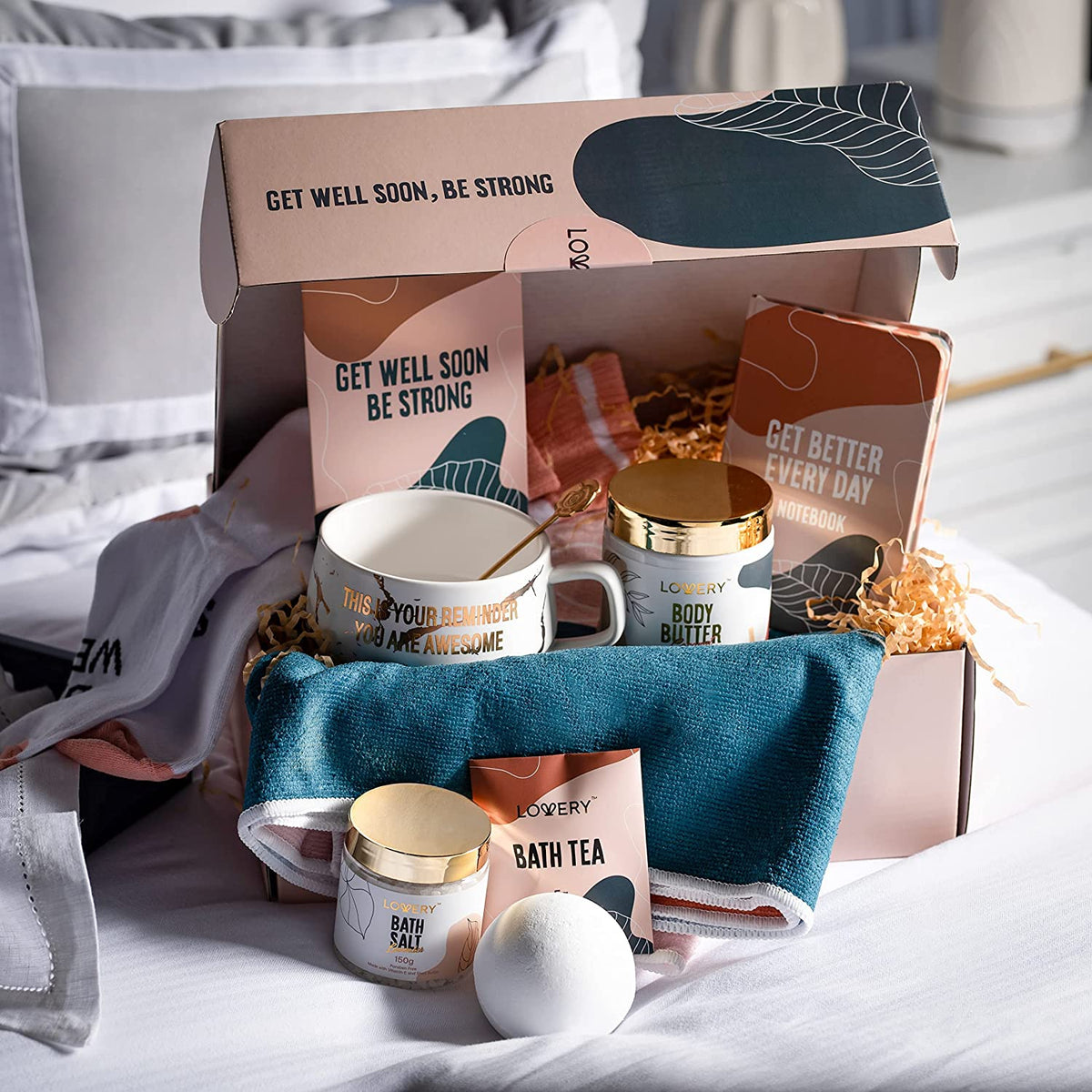 Lovery Box Get Well Soon Box - Lovery Gift Baskets