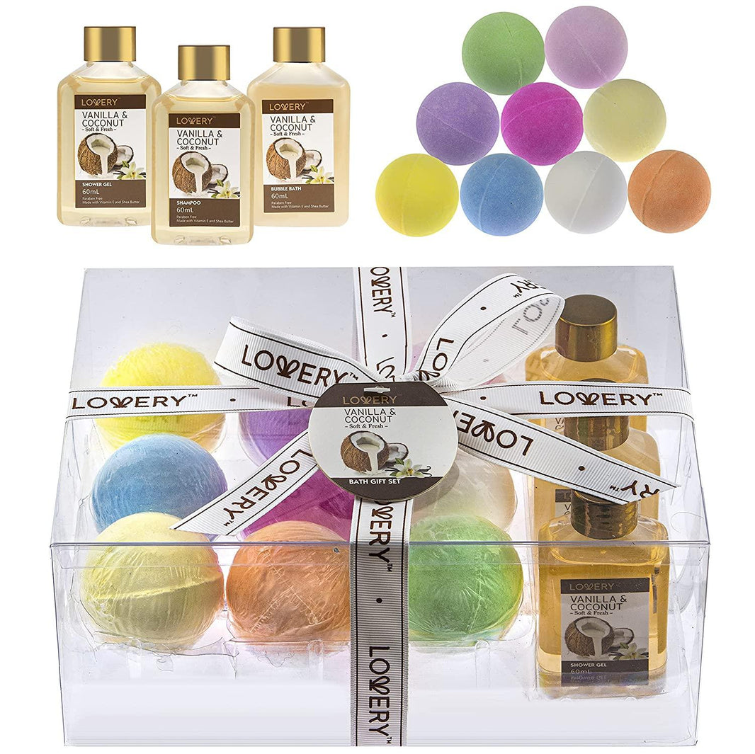 Bath Bomb Spa Gift Set Bath Bombs for Women Lovery