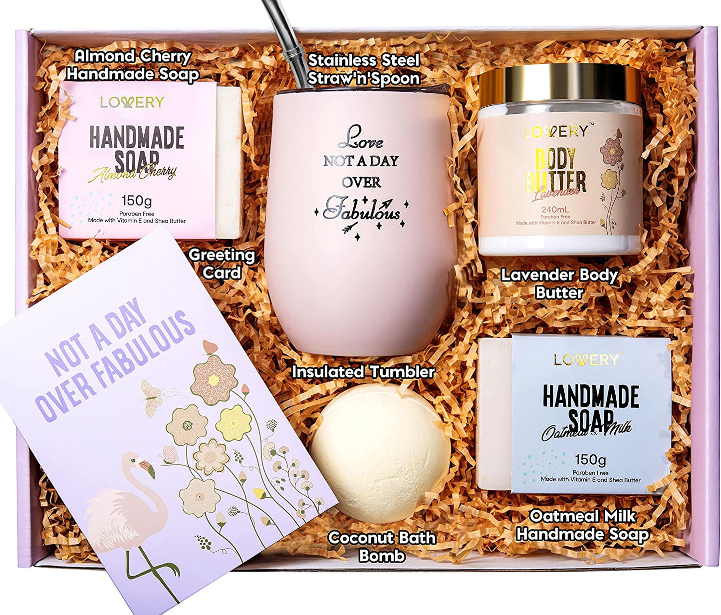 Handmade Selfcare Gift Box - 8Pc Relaxing Spa Kit