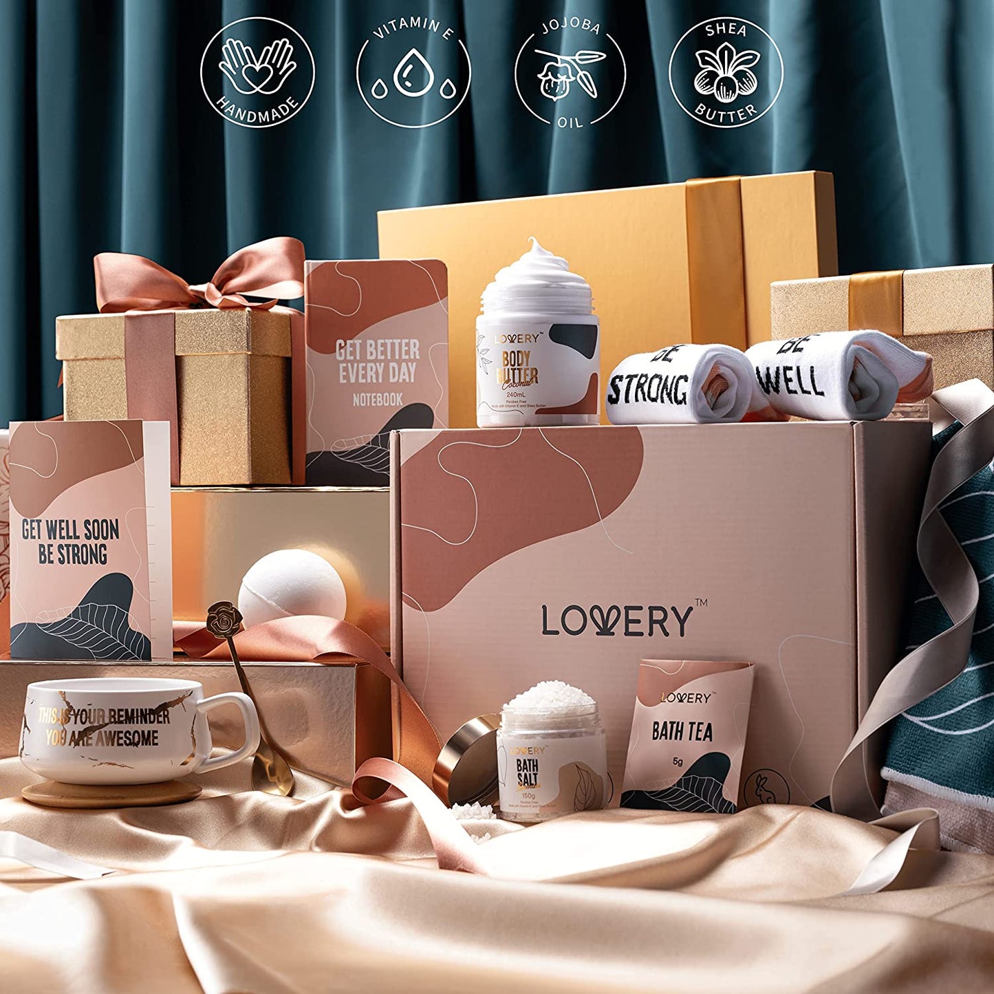 Get Well Soon Box, Luxurious Gift Baskets, Lovery Gift Box, Lovery Gift Baskets, Spa Treatment, Home Spa Treatment, Essential Oils, Aromatherapy Spa Treatment, Gift Boxes, Surprise Boxes