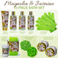 Magnolia and Jasmine Home Bath Set - 13Pc Body Care Spa Kit