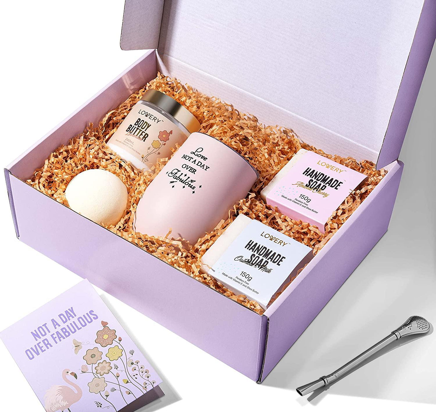 Handmade Selfcare Gift Box - 8Pc Relaxing Spa Kit