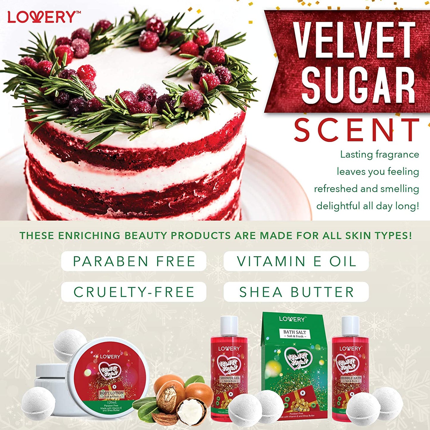 Velvet Sugar Gift Set - 10Pc Bath and Body Care
