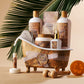 French Coconut Gift Basket - 13Pc Spa Kit