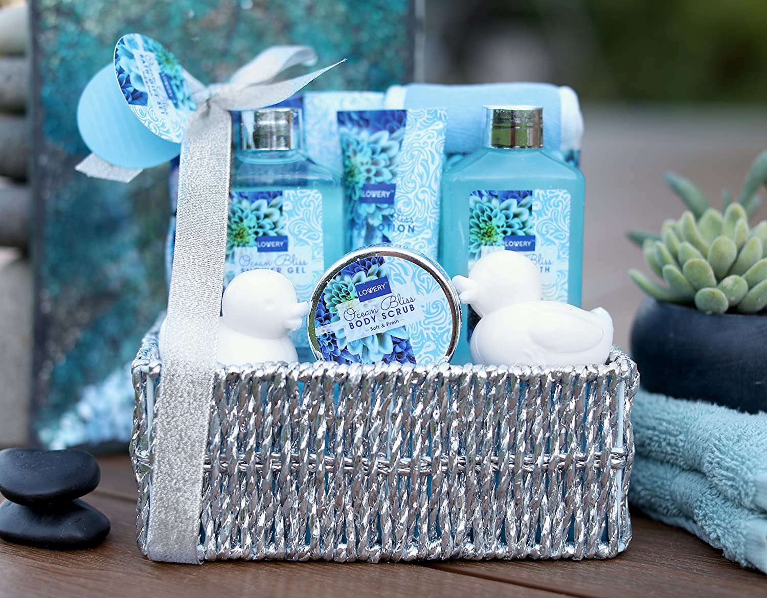 Ocean Bliss Home Spa Kit Lovery Gift Baskets - Main Image