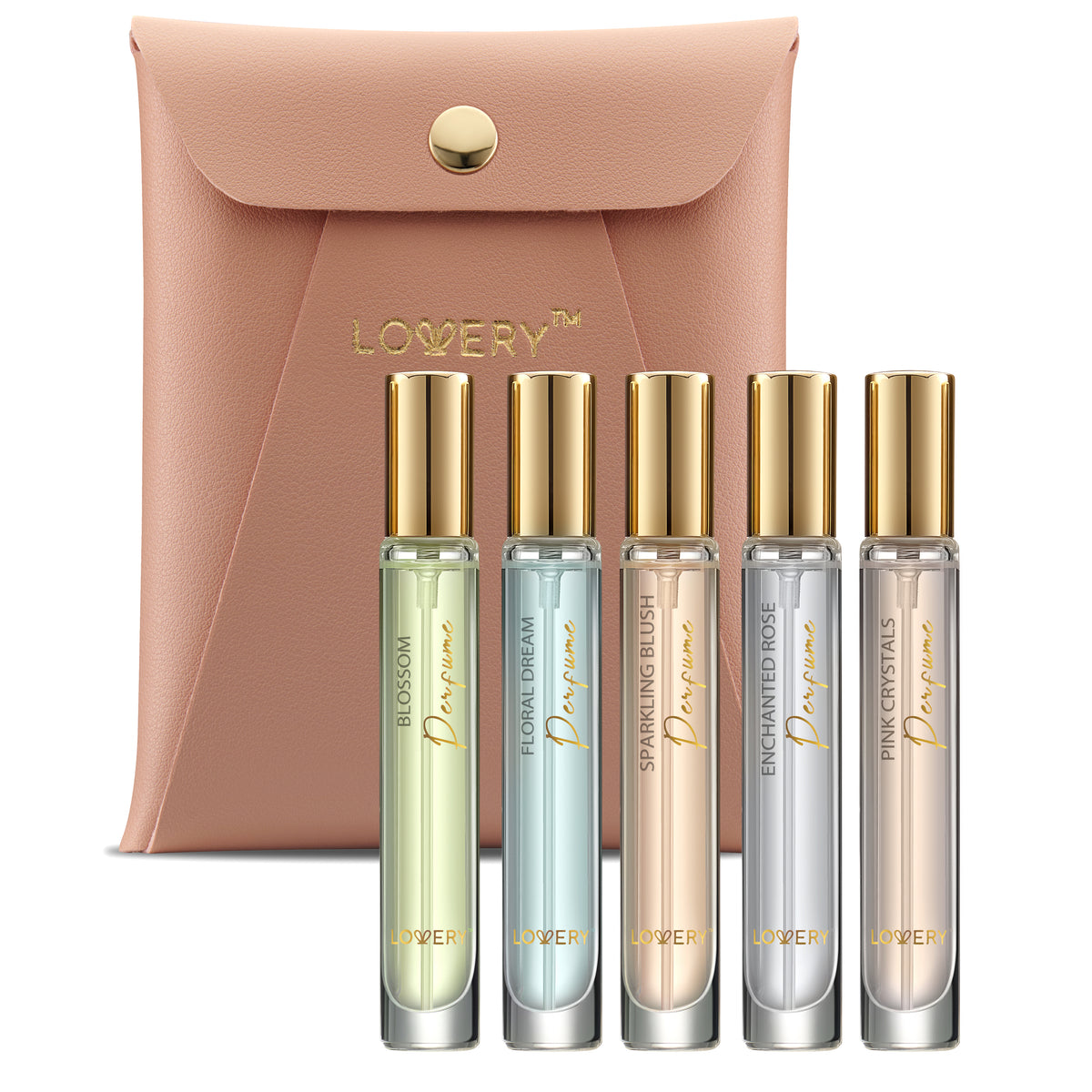 Lovery Mini Perfumes for Women Perfume Gift Set - 5 Pack Assorted Floral Aroma Women's Fragrances Perfume Set