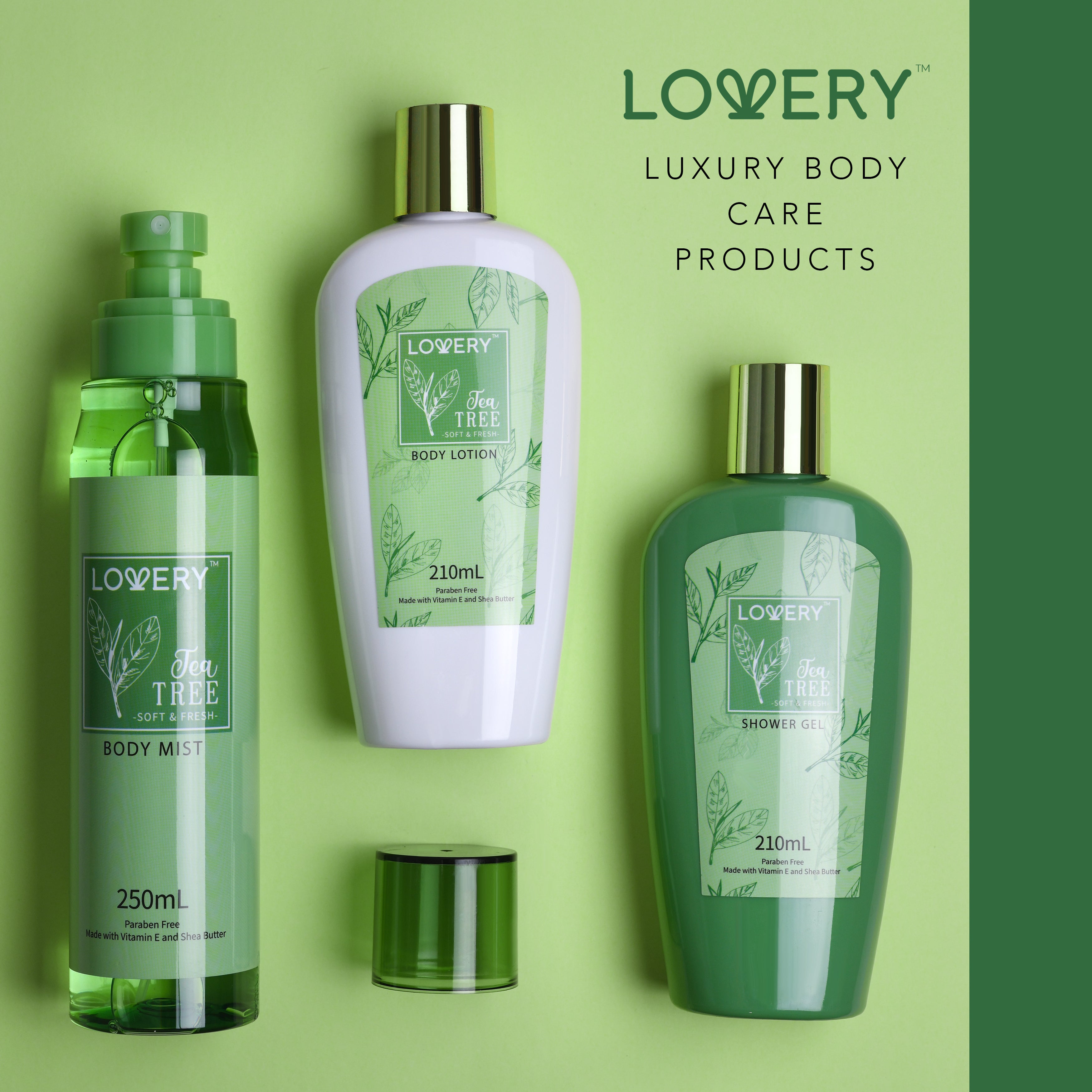 Tea Tree Body Care Set - 3Pc Bath and Body Kit – Lovery